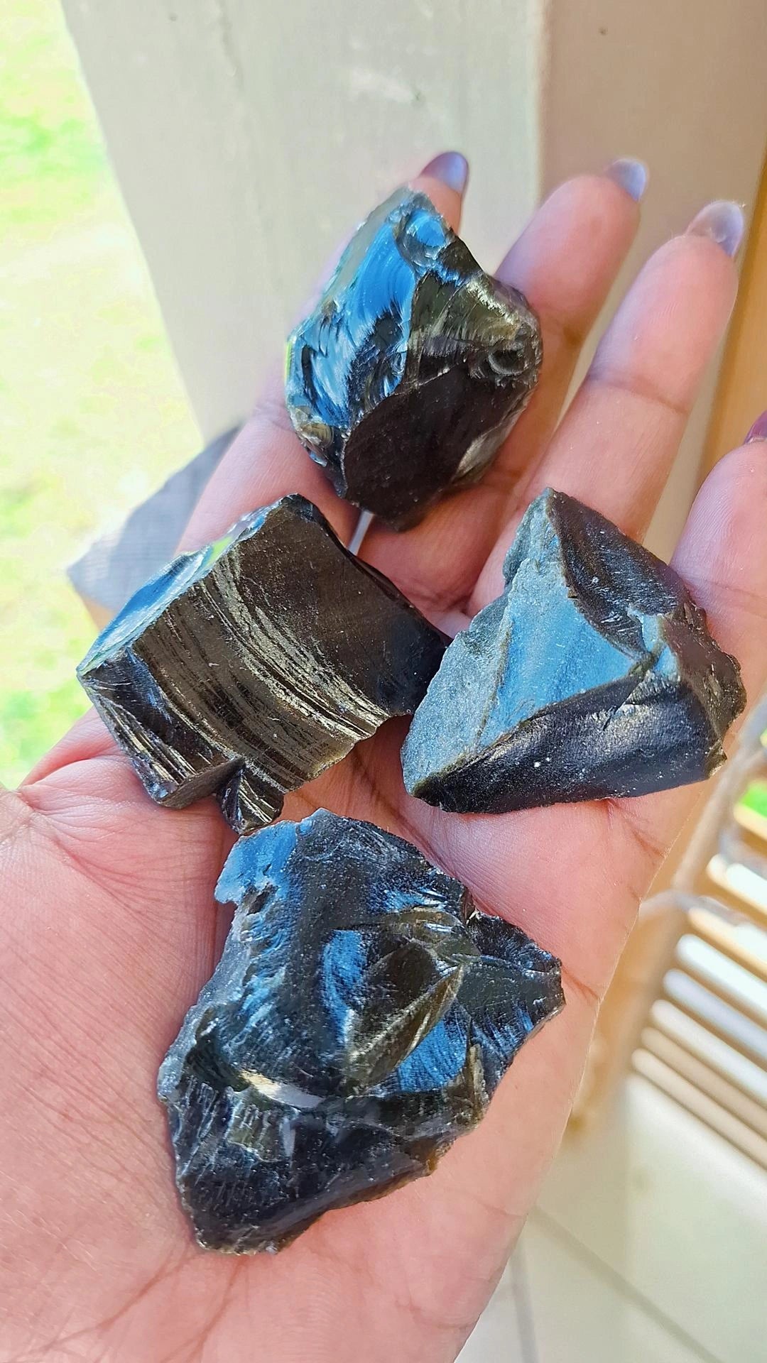 Obsidienne dorée brute