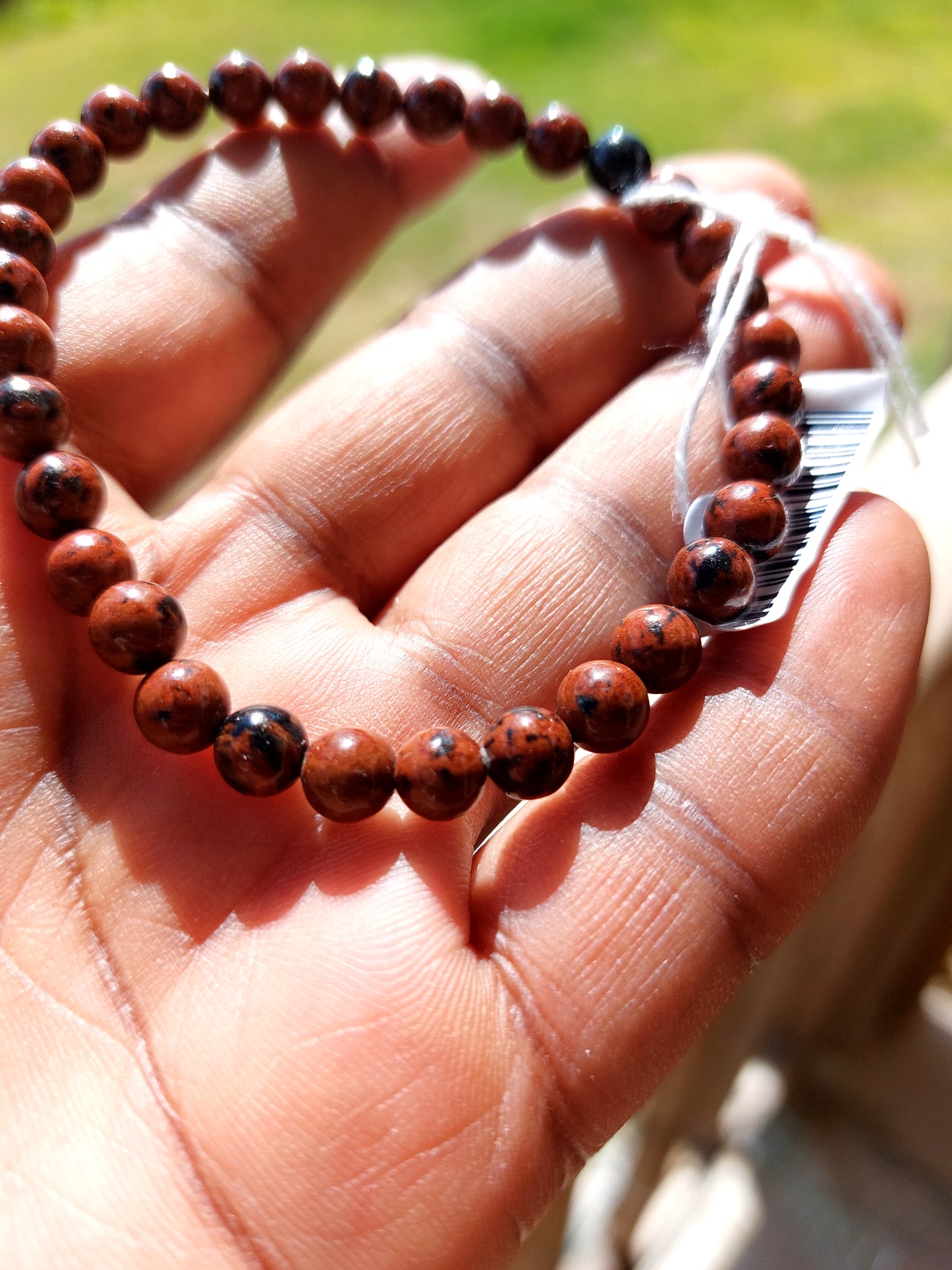 Obsidienne acajou bracelet