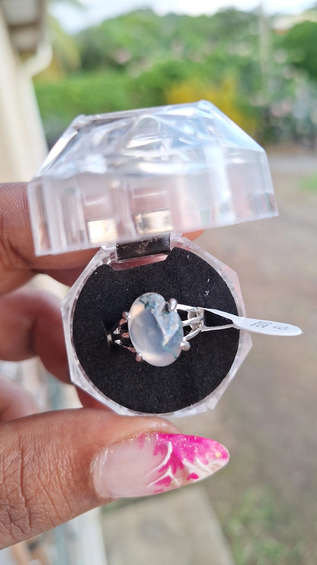 Bague agate mousse