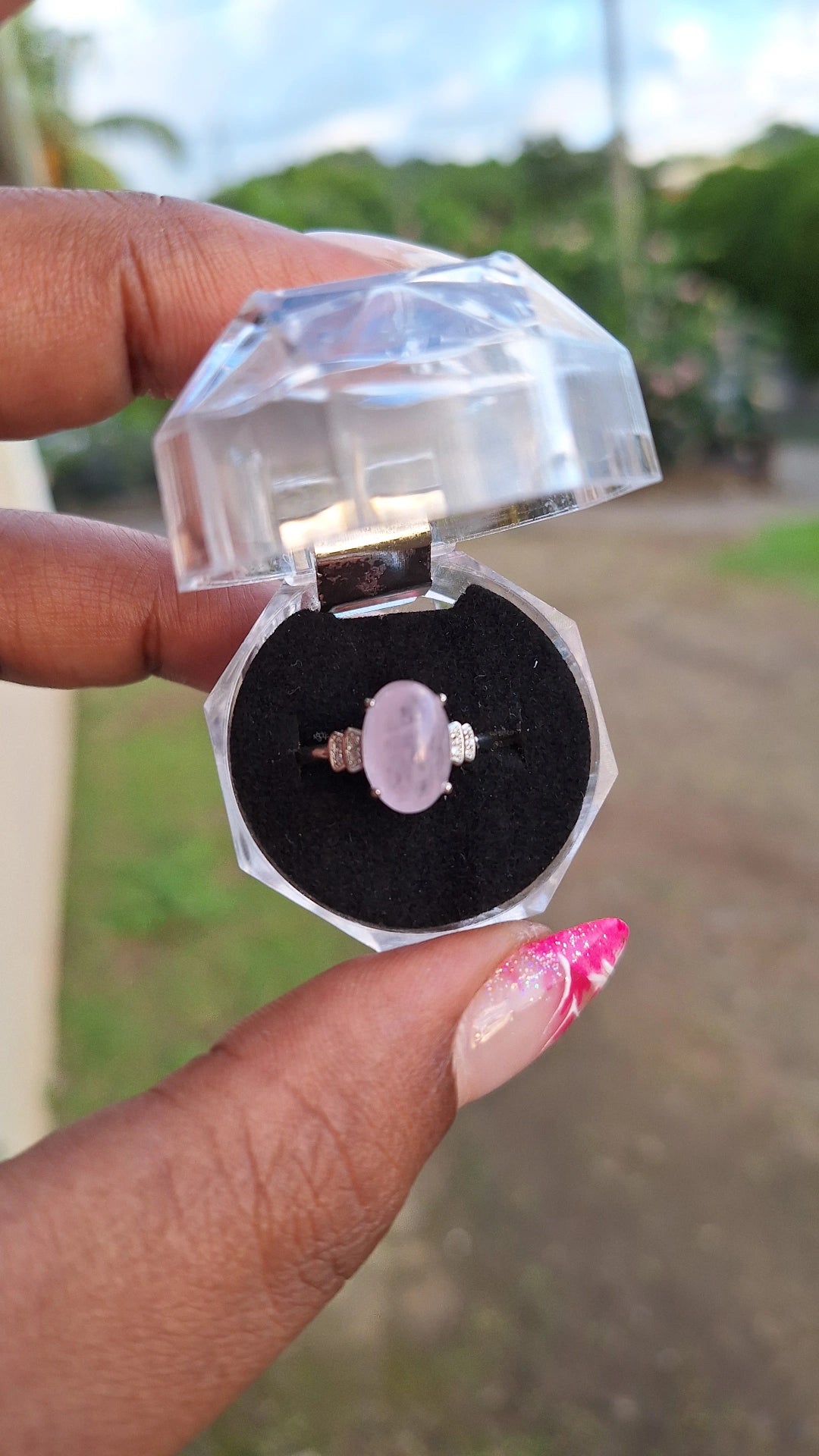 Bague kunzite