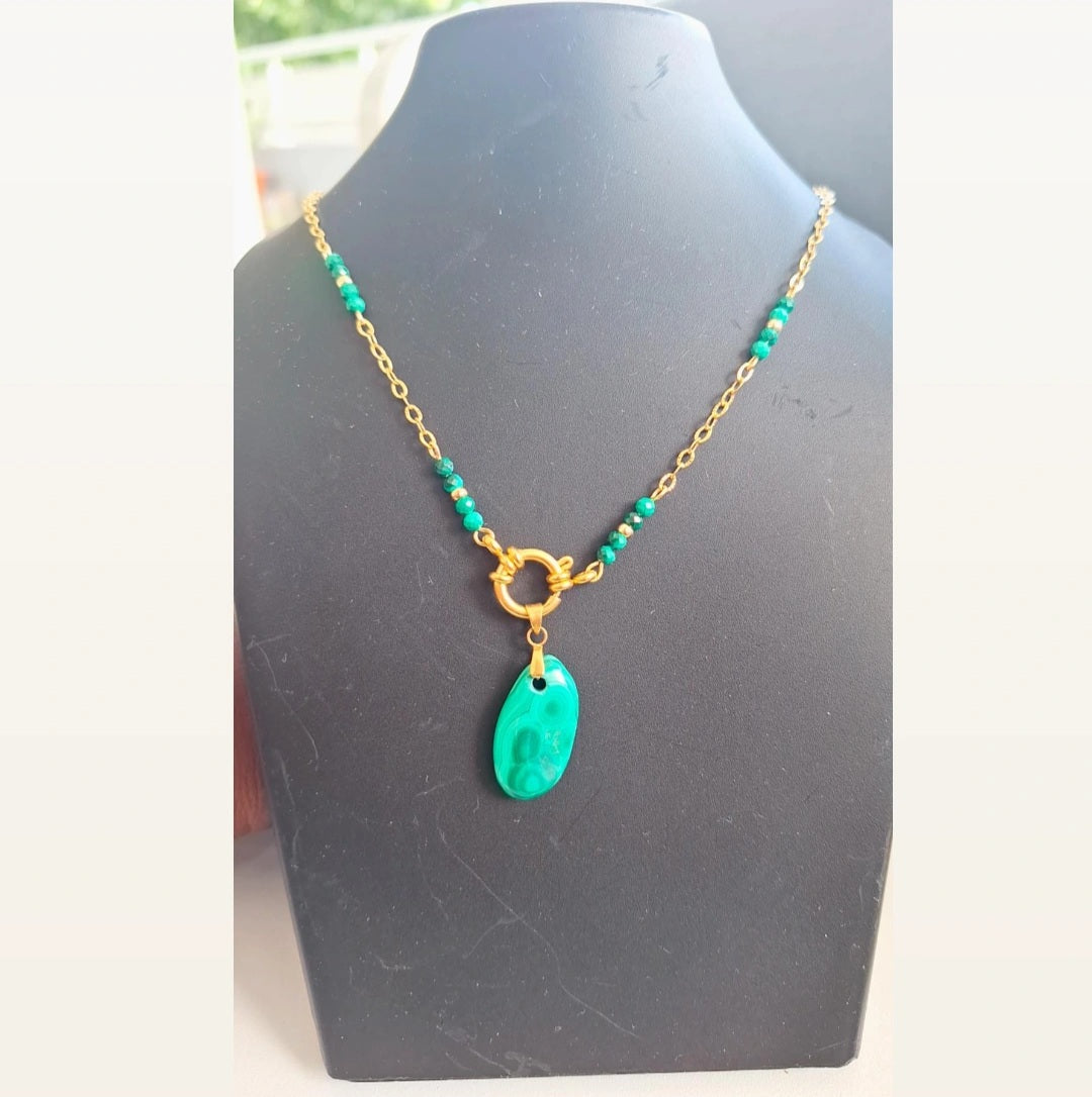 Collier malachite