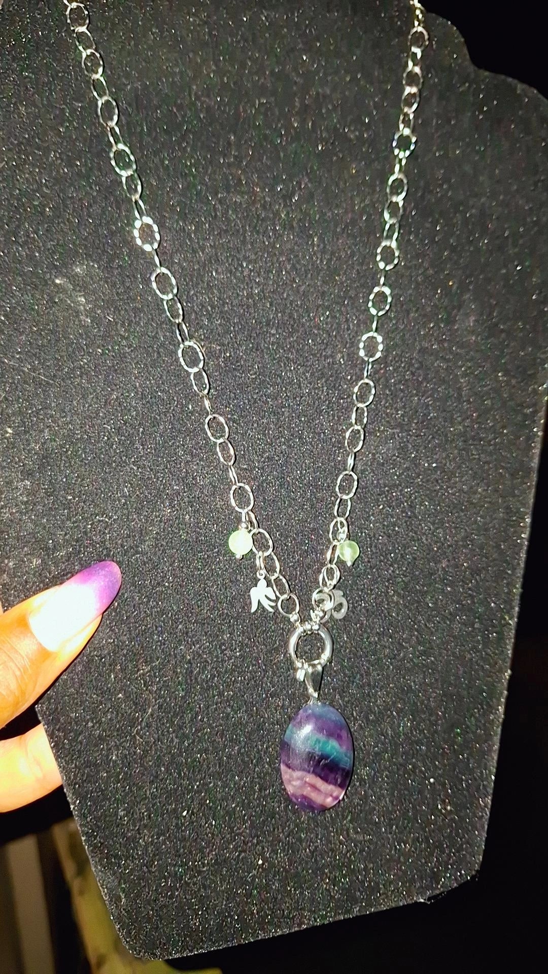 Collier fluorite