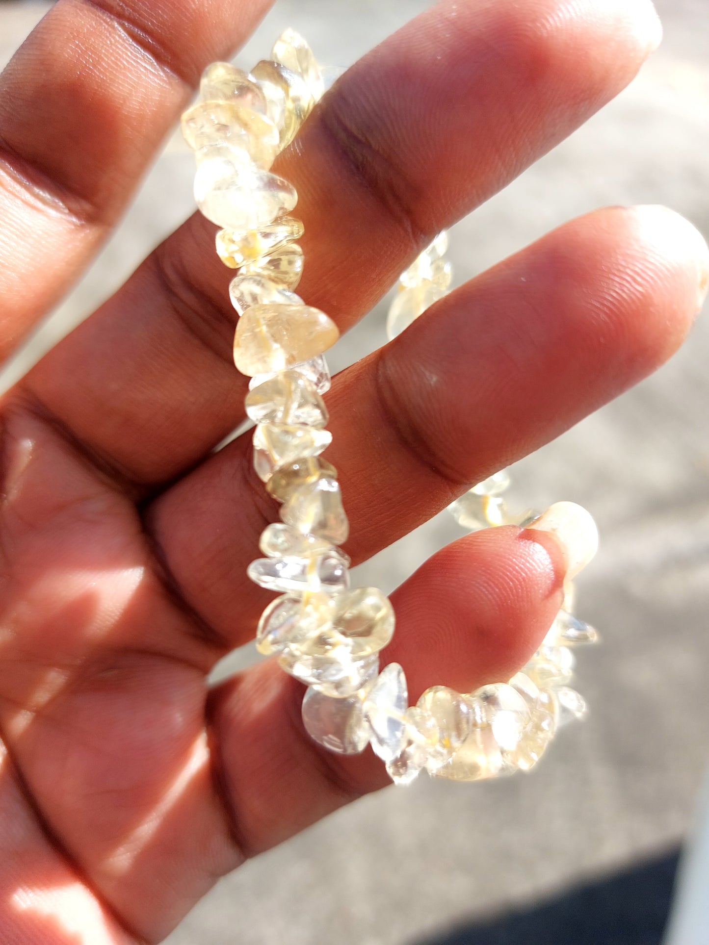 Bracelet baroque citrine
