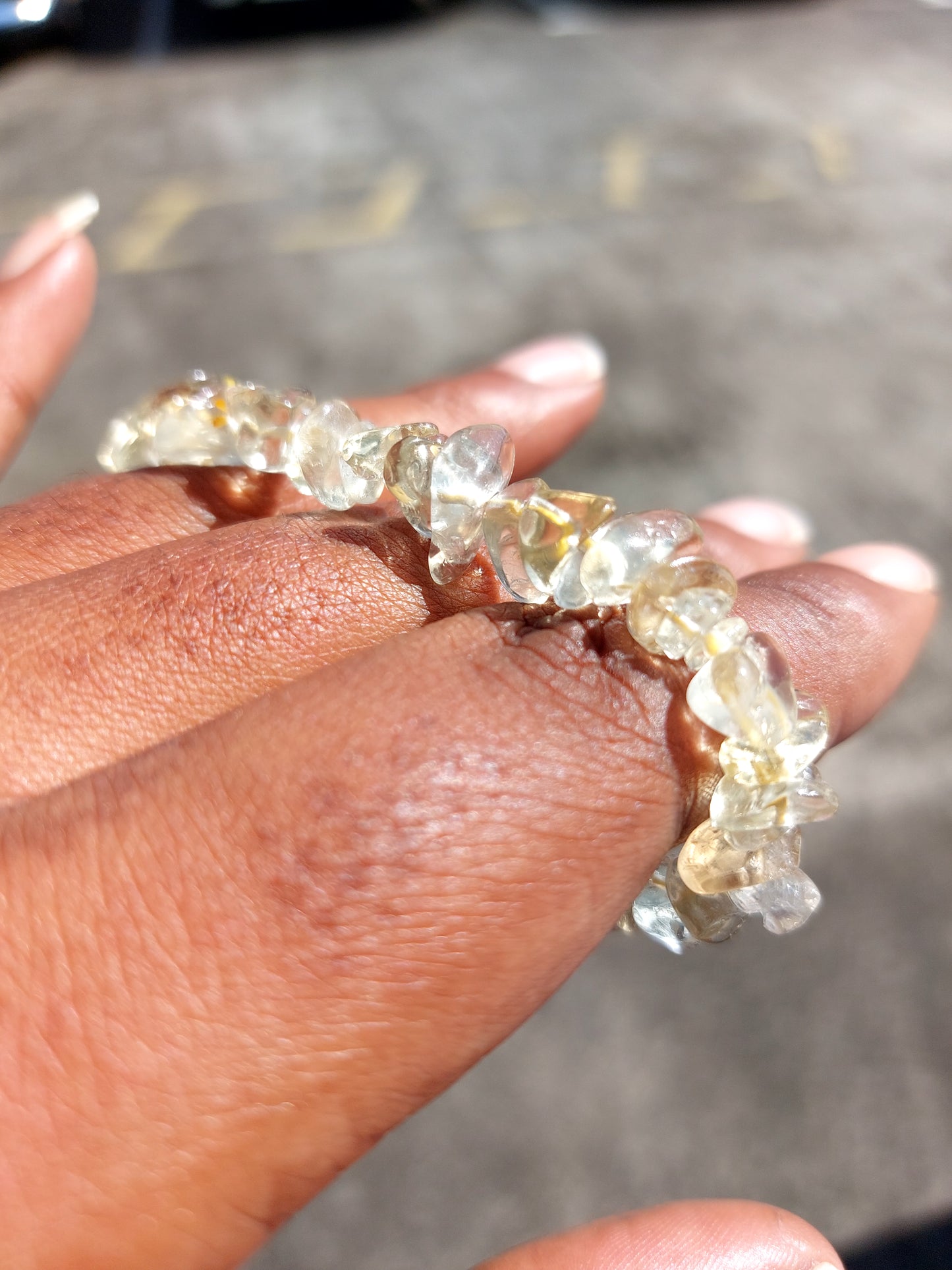 Bracelet baroque citrine