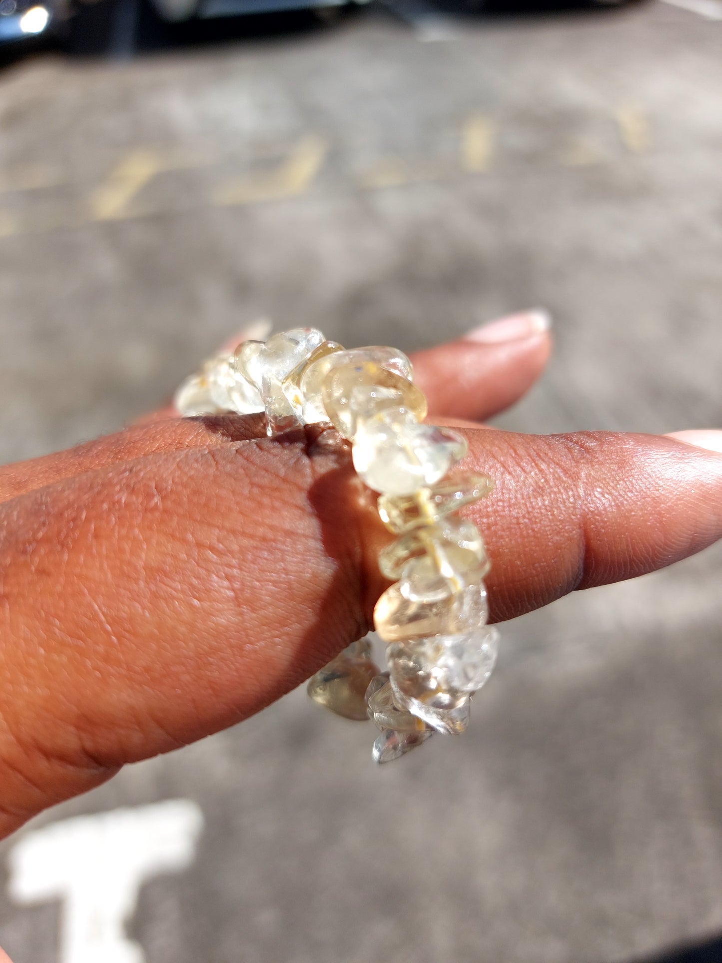 Bracelet baroque citrine