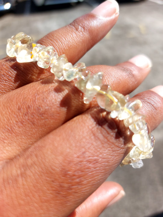Bracelet baroque citrine