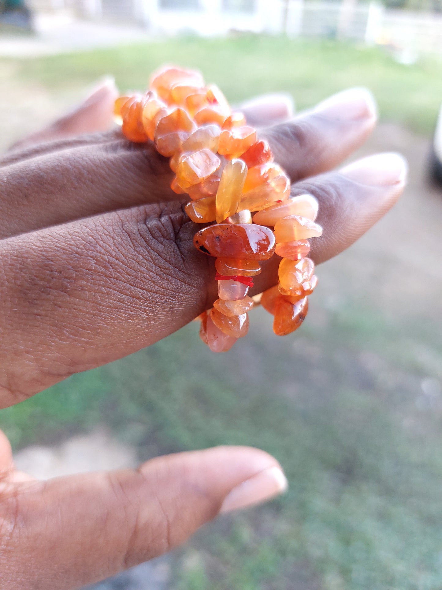 Cornaline bracelet baroque