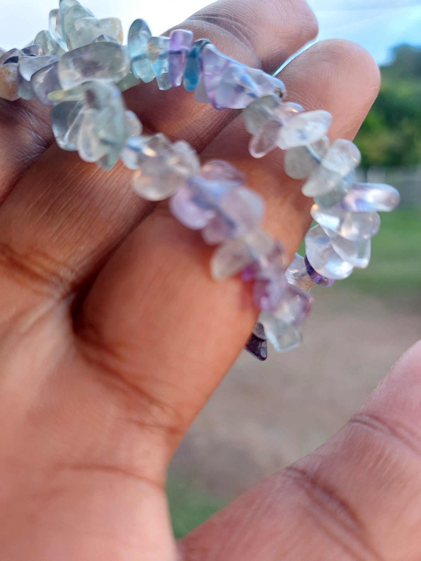 Fluorite bracelet baroque