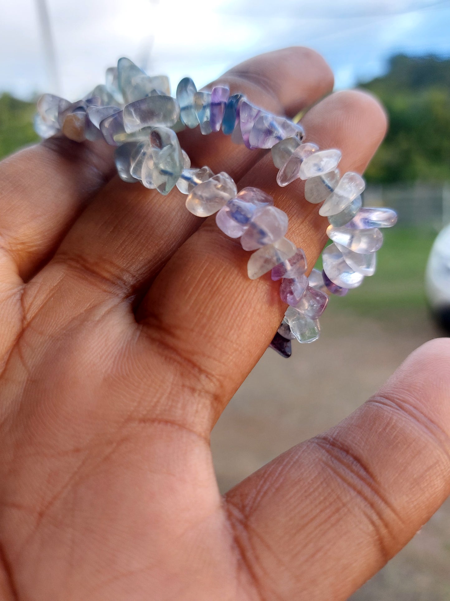 Fluorite bracelet baroque