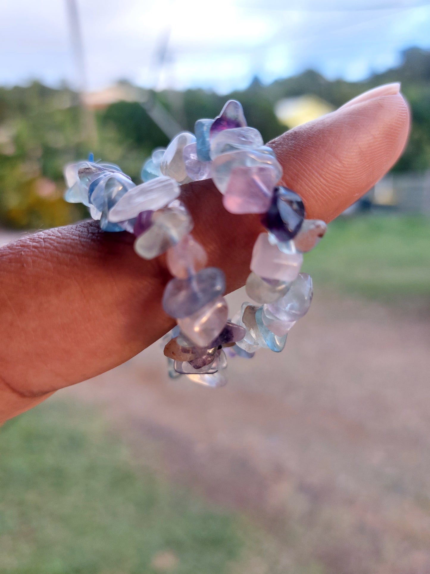 Fluorite bracelet baroque