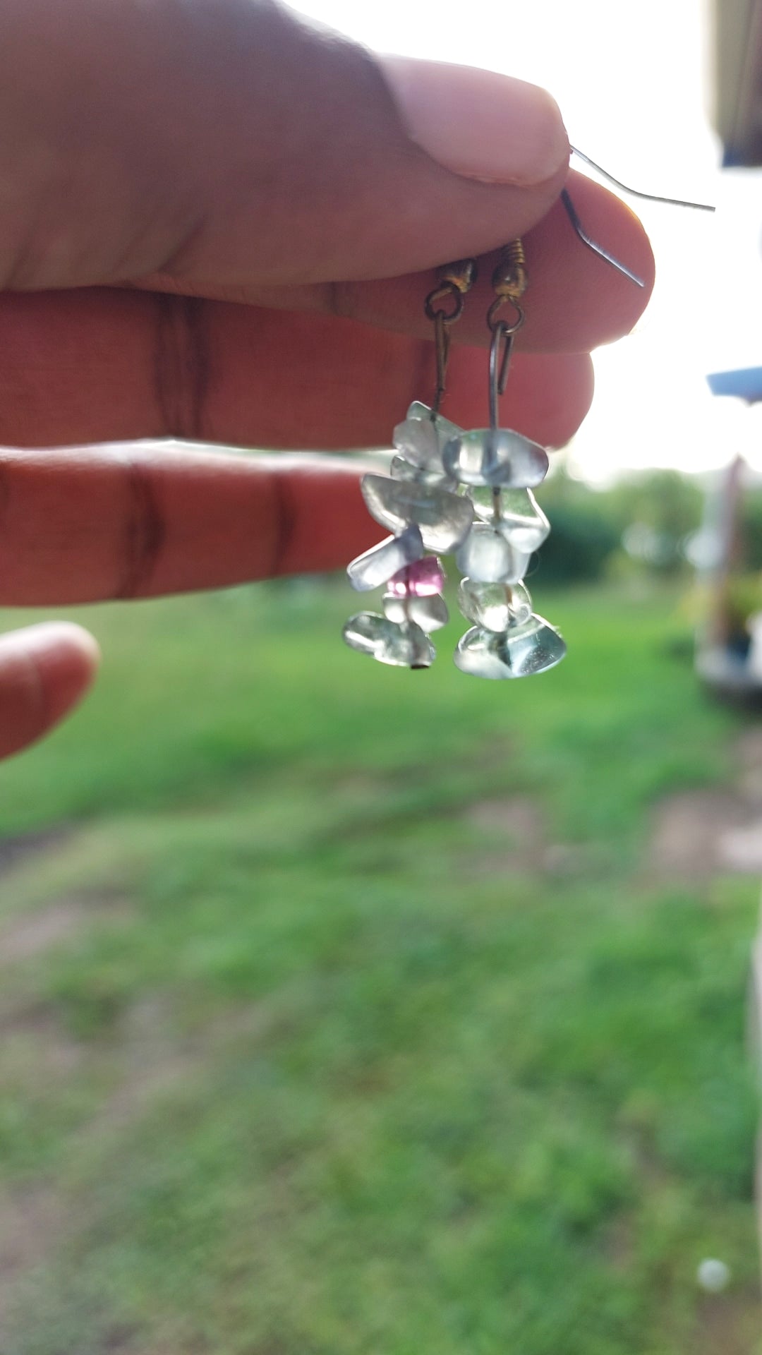 Fluorite boucles d'oreilles